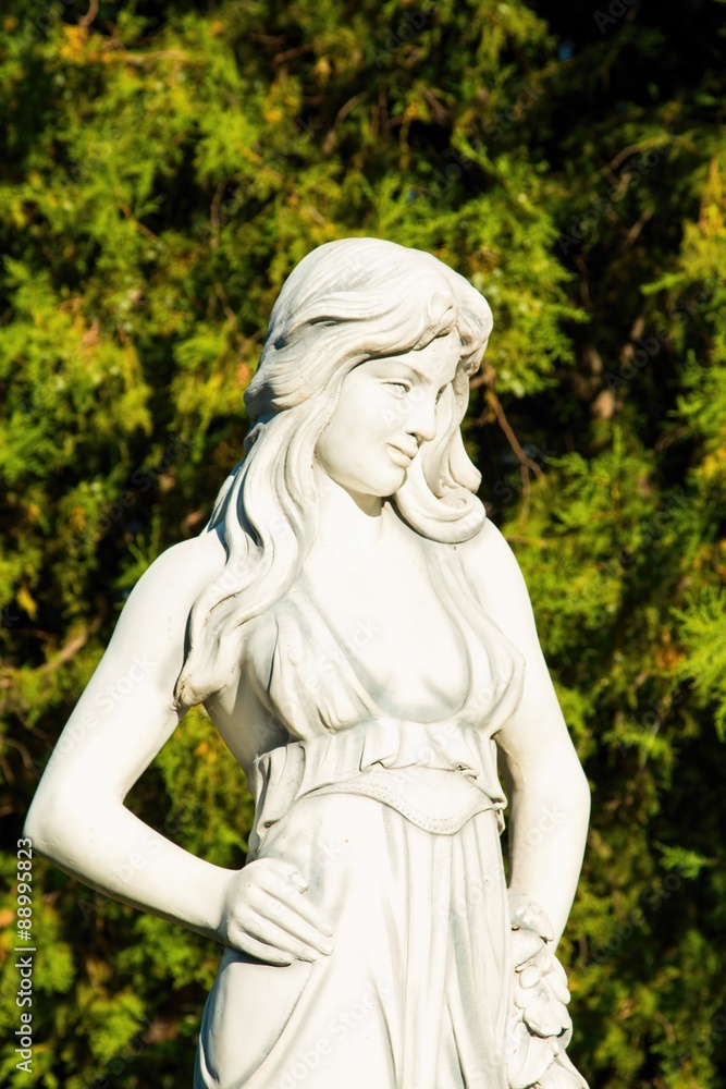 Monument - beautiful girl, established in Gorky Park in Rostov - on - Don. Monument - beautiful girl, established in Gorky Park in Rostov - on - Don.