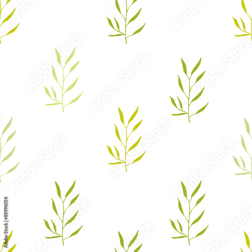 Seamless hand-drawn floral ...