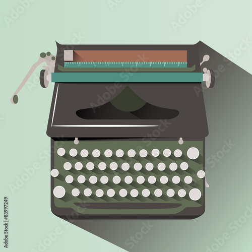 Typewriter Flat style