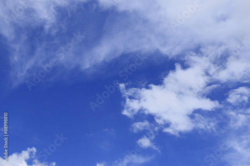 blue sky cloud before raining 