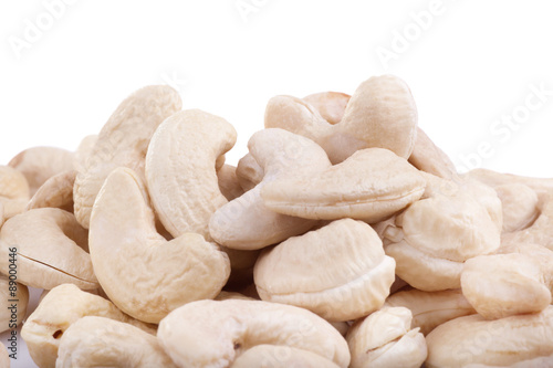 Cashew Nuts isolated on white background
