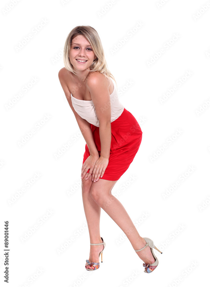 Full length of a beautiful young lady in dress Full length of a beautiful young lady in dress