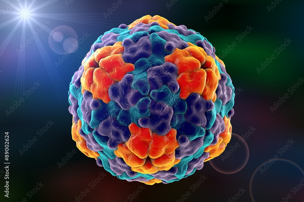 Fotografie Background with viruses
