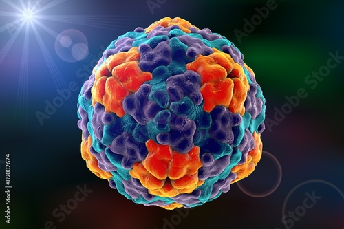 Fotografie Background with viruses