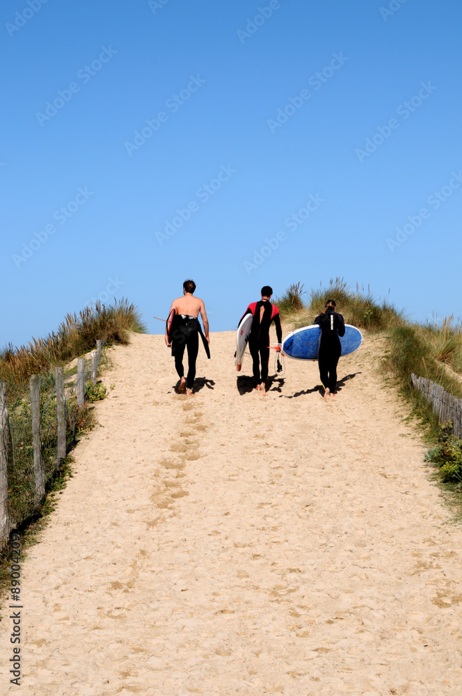 Obraz premium surfeurs