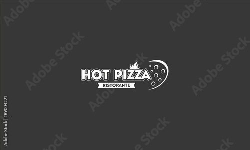 Photo Logo Hot Pizza Modern Design