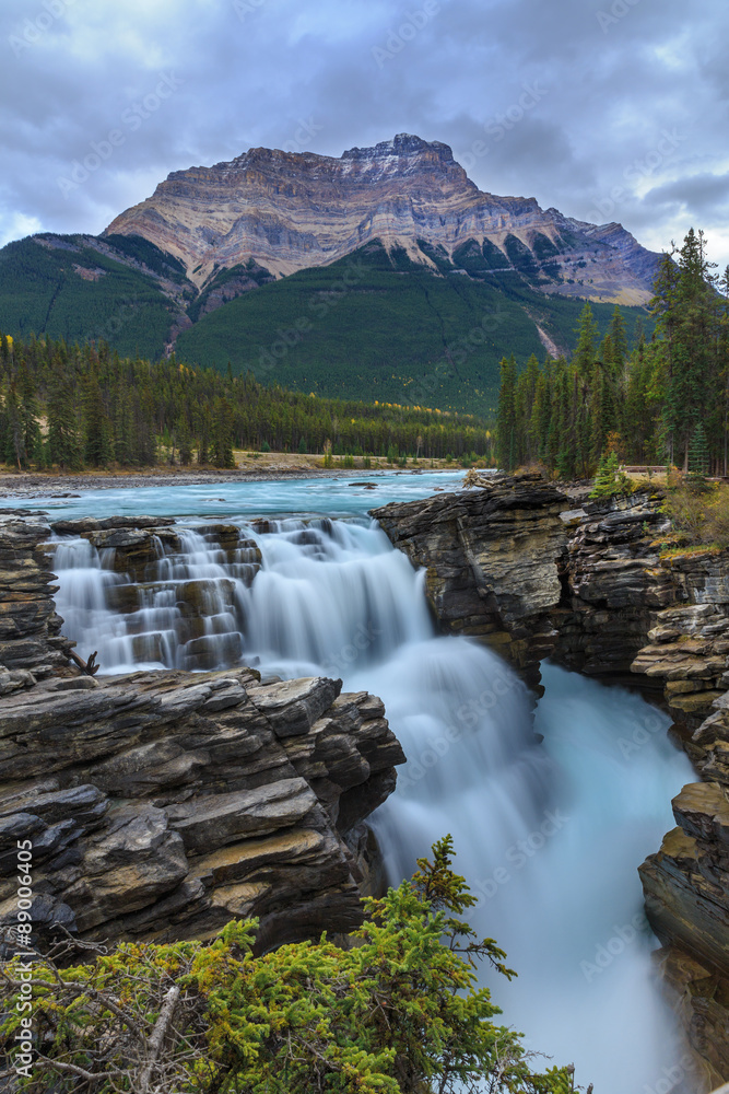 Fototapeta premium Athabasca Falls in Jasper National Park, Alberta, Canada