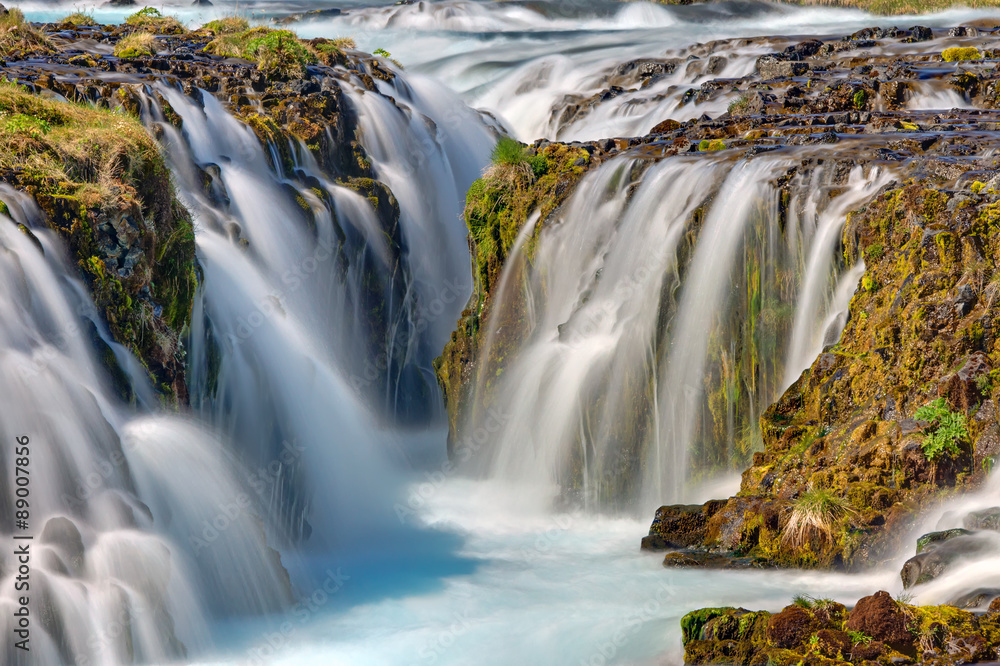 Fototapeta premium Detail of the Bruarfoss in Iceland