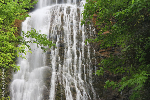 Mingo Falls near Cherokee  North Carolina in the Summer