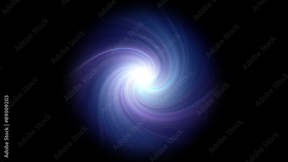 The twirl is rotating with dark space background The twirl is rotating with dark space background