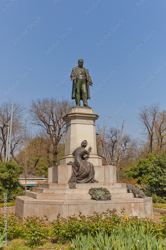 Camillo Benso (Cavour) statue (1865) in Milan, Italy