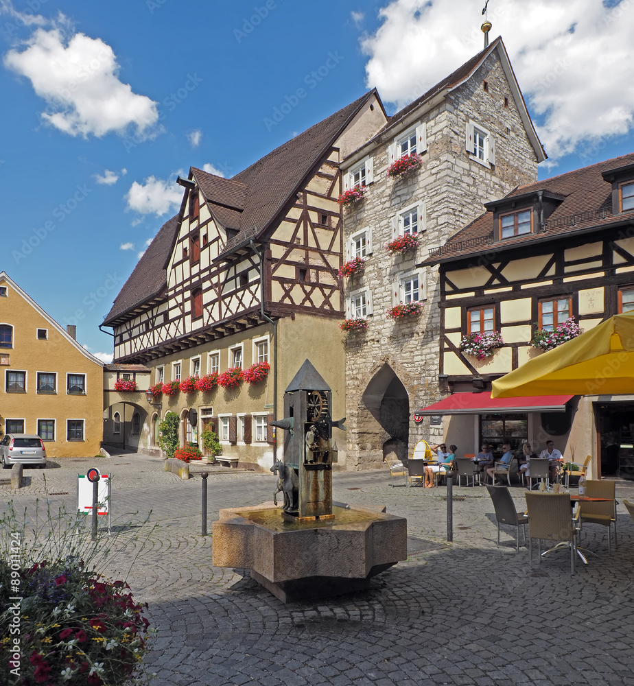 Stadttor in Berching Stock-Foto | Adobe Stock