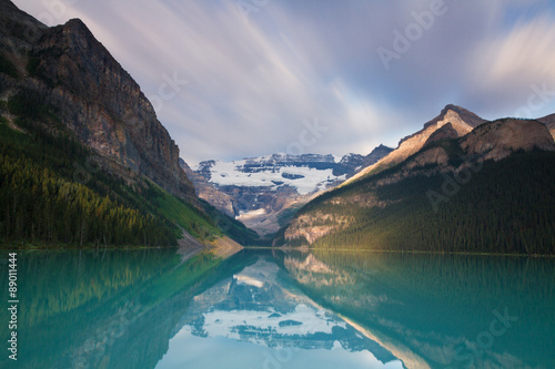 Glacier reflecting at Lake Louise