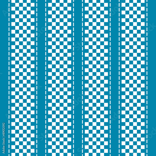 Blue and white checkered abstract background. Vector illustration