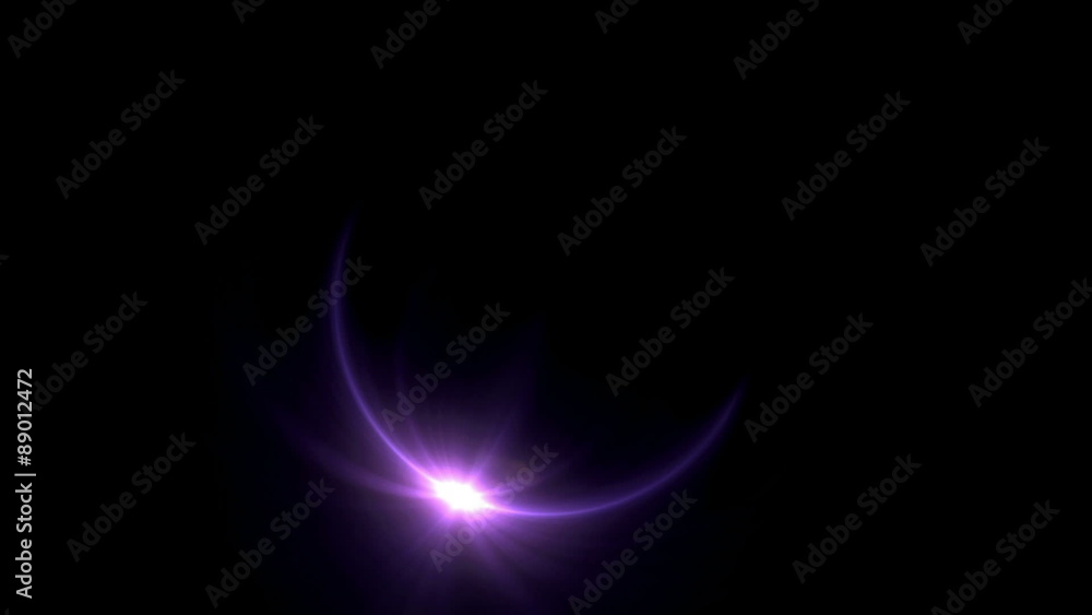 The circle shape of ring lens flares is rotating with dark background