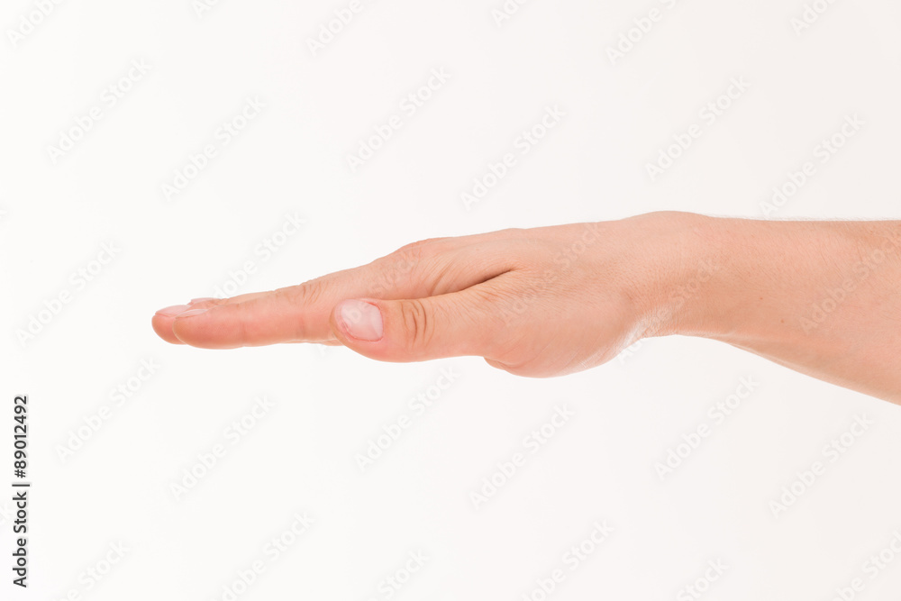 Man's palm Man's palm