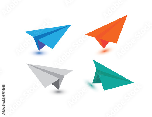 Vector Paper Plane Icon vector Symbol Set