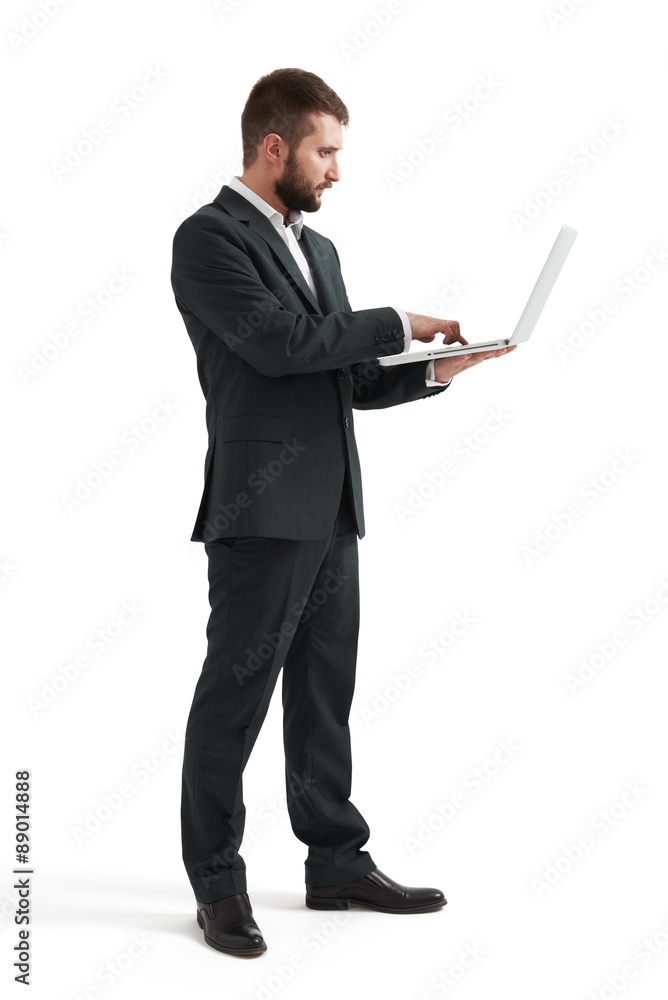 businessman working wit laptop businessman working wit laptop