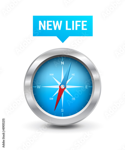 Compass & New Life Tag