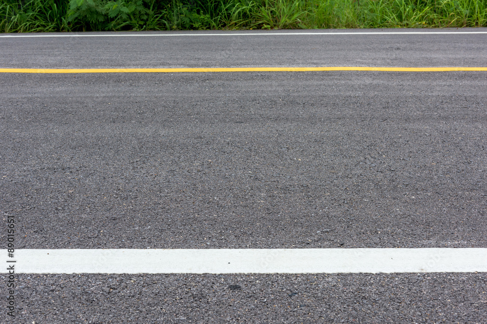 Obraz premium Road asphalt texture with separation lines