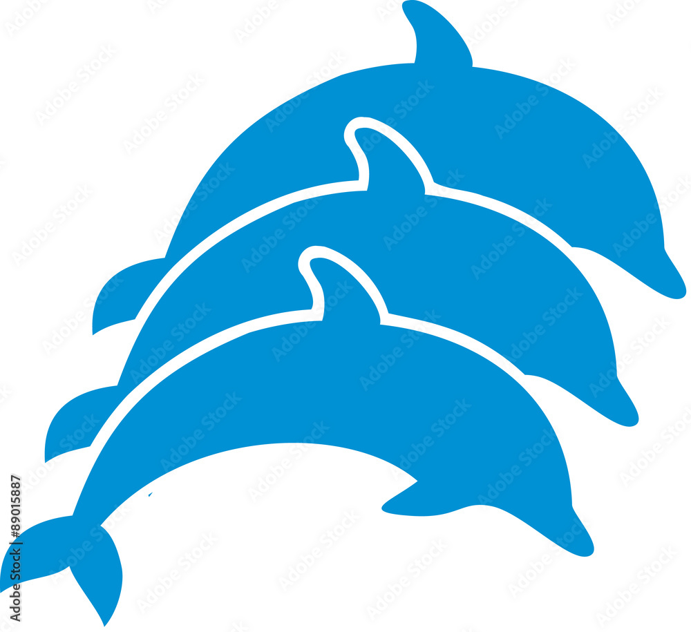 Tripple dolphin symbol Tripple dolphin symbol