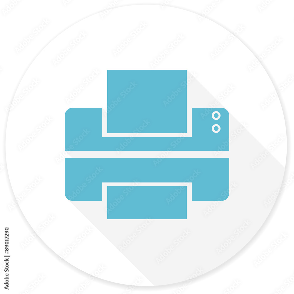 printer flat design modern icon printer flat design modern icon