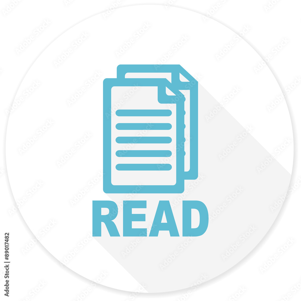 read flat design modern icon read flat design modern icon