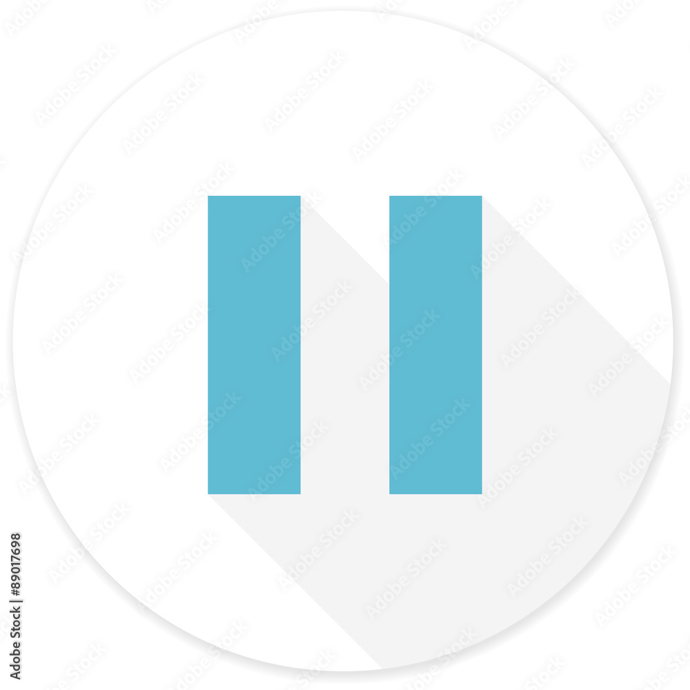 pause flat design modern icon pause flat design modern icon