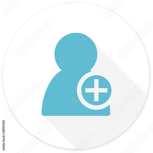 add contact flat design modern icon