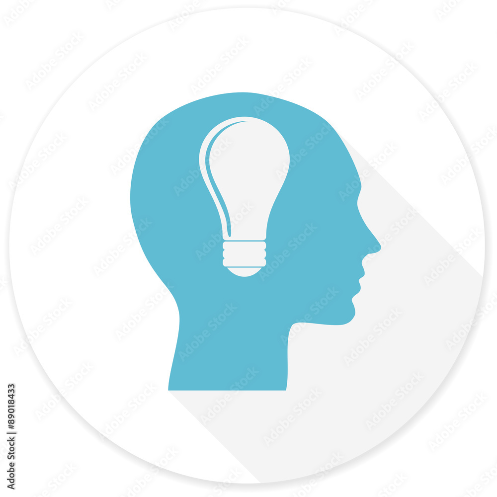 head flat design modern icon head flat design modern icon