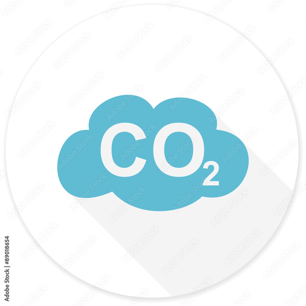 carbon dioxide flat design modern icon carbon dioxide flat design modern icon