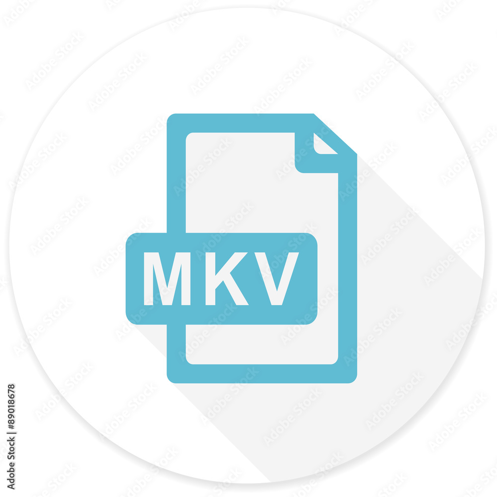 mkv file flat design modern icon mkv file flat design modern icon