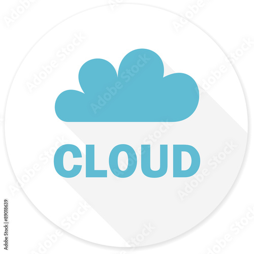 cloud flat design modern icon