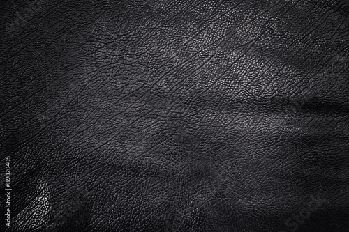 Closeup of seamless black leather texture © kucheruk