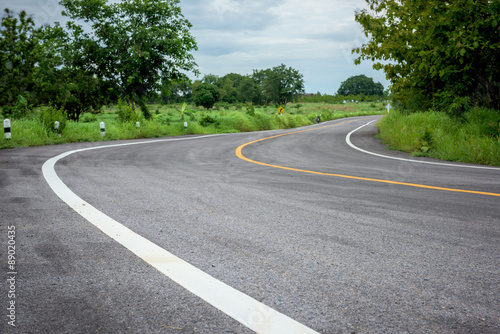 road in forest