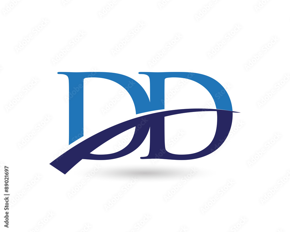 DD Logo Letter Swoosh DD Logo Letter Swoosh