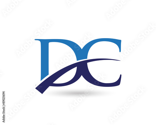 DC Logo Letter Swoosh