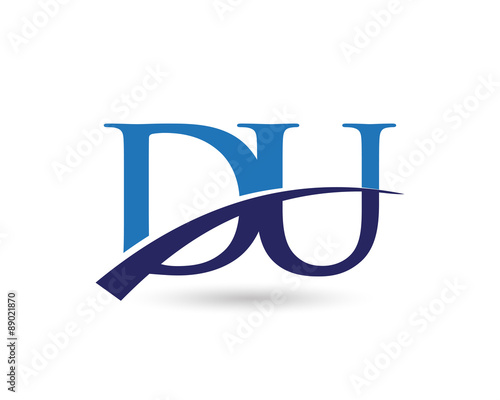 DU Logo Letter Swoosh