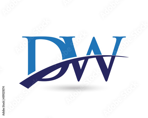 DW Logo Letter Swoosh