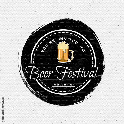 Beer festival badges logos and labels for any use