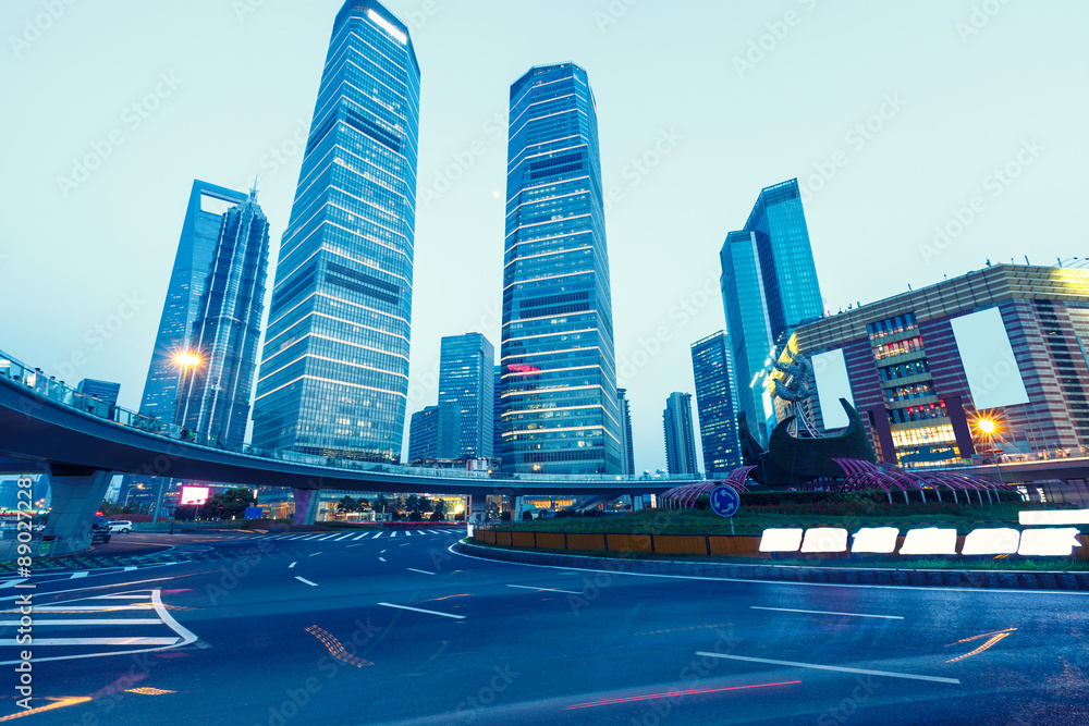 Fototapeta premium Urban landscape and modern architecture in Shanghai, China