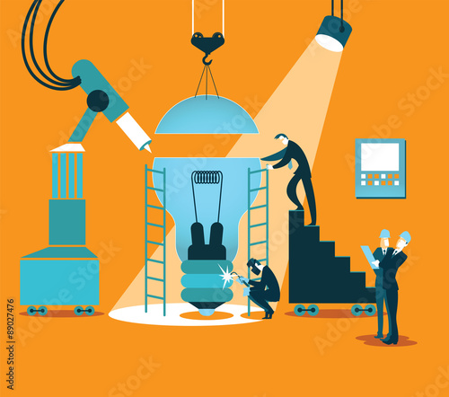 Creating the idea together in the factory