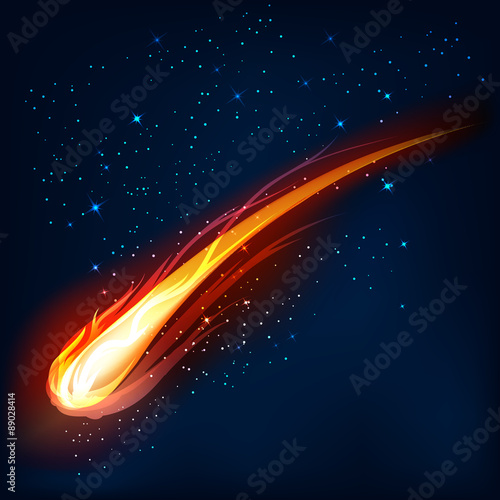 Comet, vector illustration