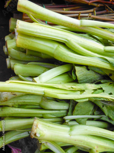 Green vegetables.