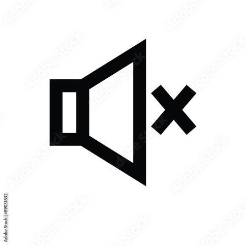 Mute Vector Icon
