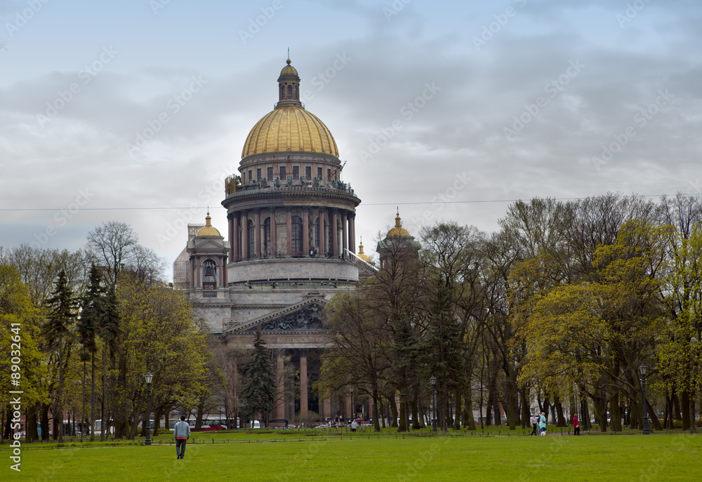 Russia. Petersburg. Isaakievsky cathedral.