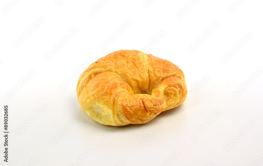 fresh croissant on white background fresh croissant on white background