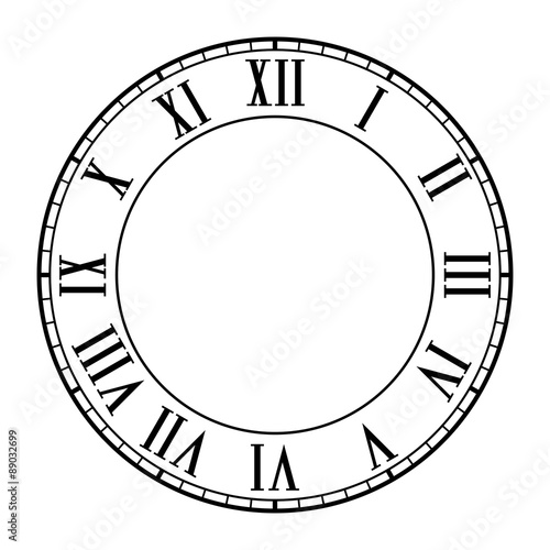 Roman numeral clock