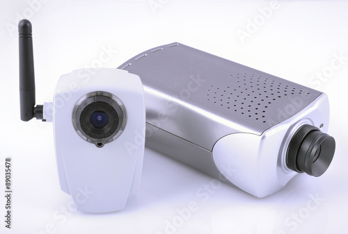 IP video cameras at different projection