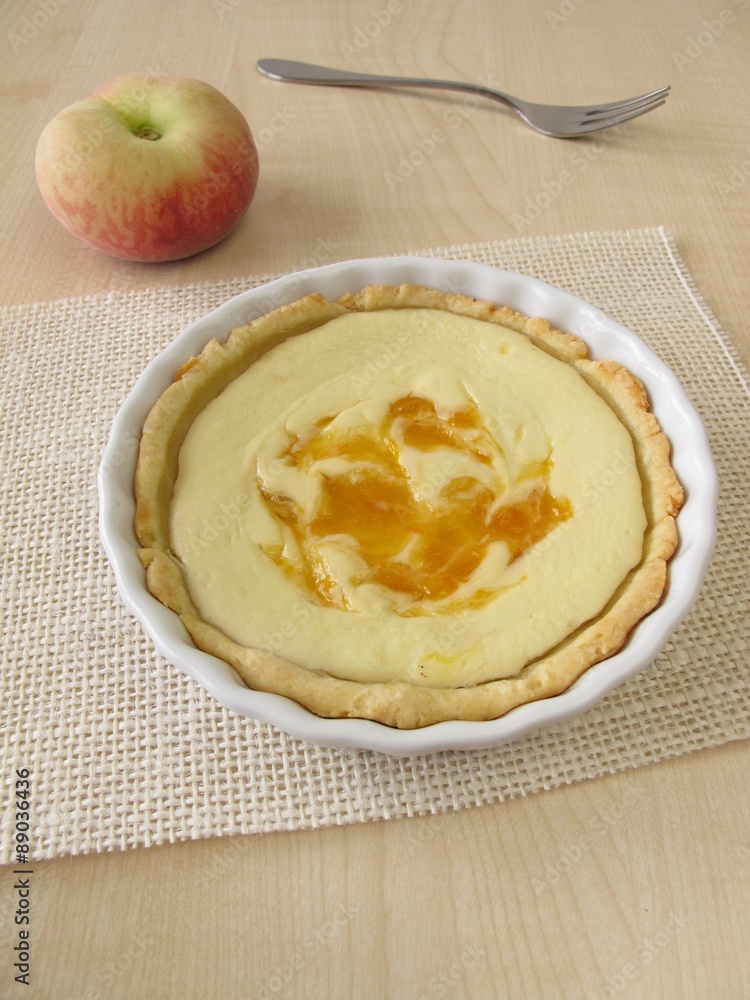 Quark-Pfirsich-Tarte Quark-Pfirsich-Tarte